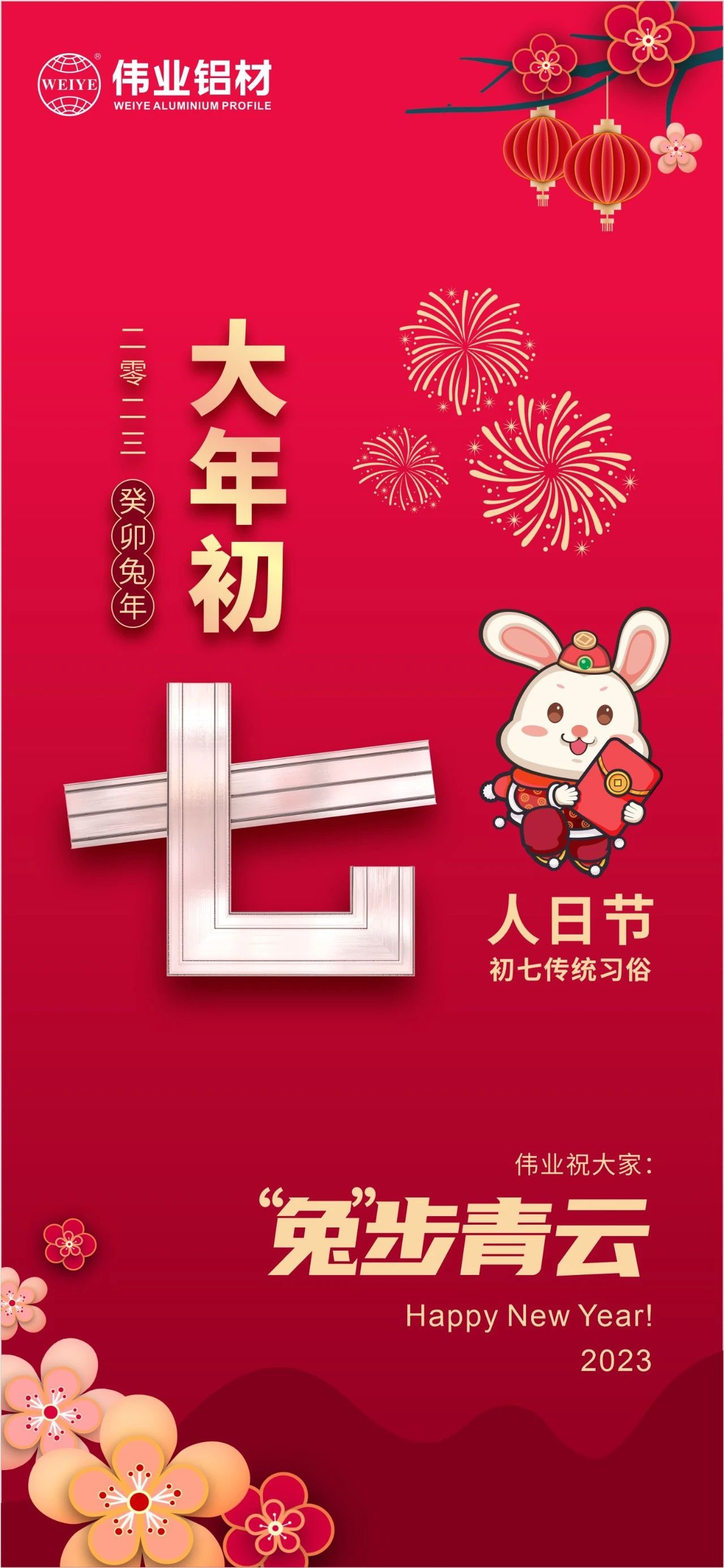 大岁首七·人日节｜zoty中欧体育祝您“兔”步青云！